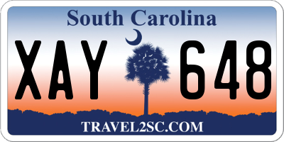 SC license plate XAY648