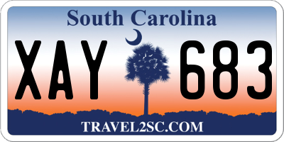 SC license plate XAY683