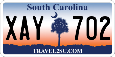 SC license plate XAY702