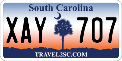 SC license plate XAY707