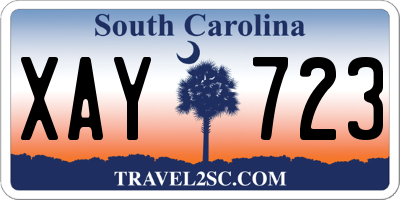 SC license plate XAY723