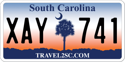 SC license plate XAY741