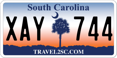SC license plate XAY744