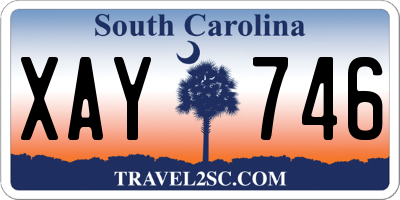 SC license plate XAY746