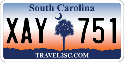 SC license plate XAY751