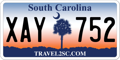 SC license plate XAY752