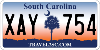 SC license plate XAY754