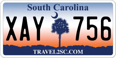 SC license plate XAY756