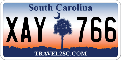 SC license plate XAY766