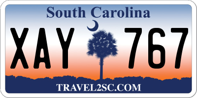 SC license plate XAY767