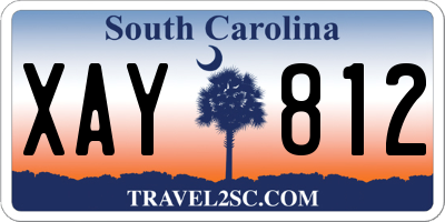SC license plate XAY812