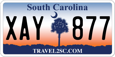 SC license plate XAY877