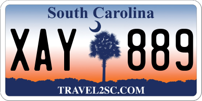 SC license plate XAY889