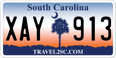 SC license plate XAY913