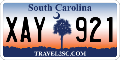 SC license plate XAY921