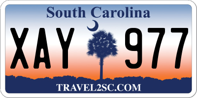 SC license plate XAY977