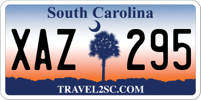 SC license plate XAZ295
