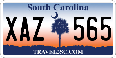 SC license plate XAZ565