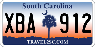 SC license plate XBA912
