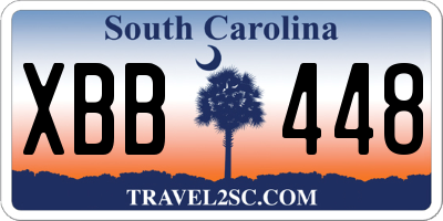 SC license plate XBB448