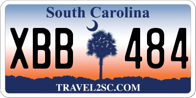 SC license plate XBB484
