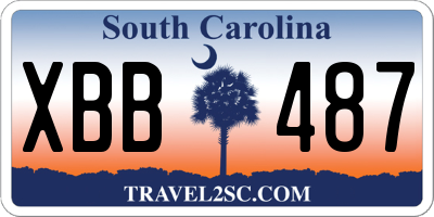 SC license plate XBB487