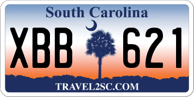 SC license plate XBB621