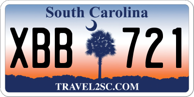 SC license plate XBB721