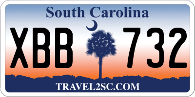 SC license plate XBB732