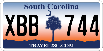 SC license plate XBB744