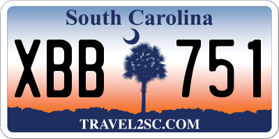 SC license plate XBB751