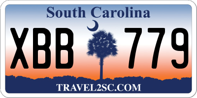 SC license plate XBB779
