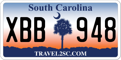 SC license plate XBB948