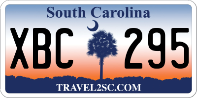 SC license plate XBC295