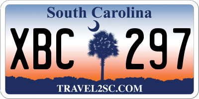 SC license plate XBC297