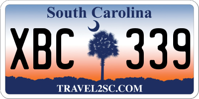 SC license plate XBC339