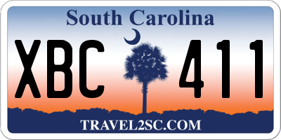 SC license plate XBC411