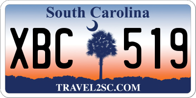 SC license plate XBC519