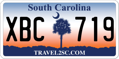 SC license plate XBC719