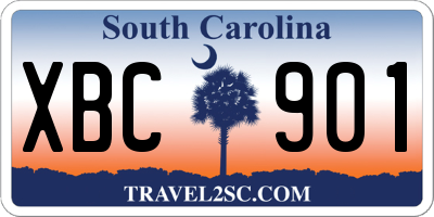SC license plate XBC901