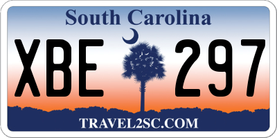 SC license plate XBE297