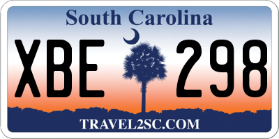 SC license plate XBE298