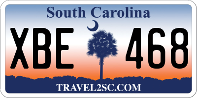 SC license plate XBE468
