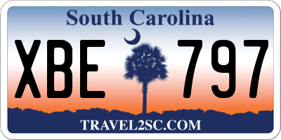 SC license plate XBE797