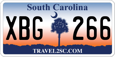 SC license plate XBG266