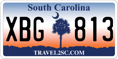 SC license plate XBG813