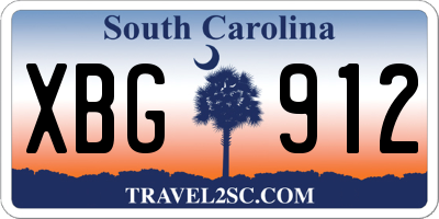 SC license plate XBG912