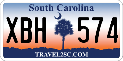 SC license plate XBH574