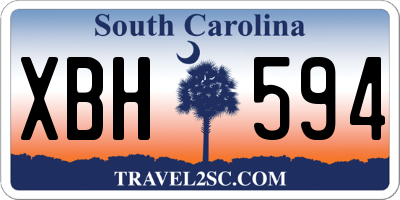 SC license plate XBH594