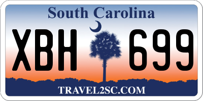 SC license plate XBH699